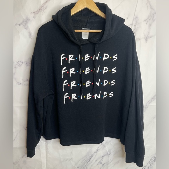 FRIENDS Tops - Friends TV Show Cropped Pullover Hoodie - H21
